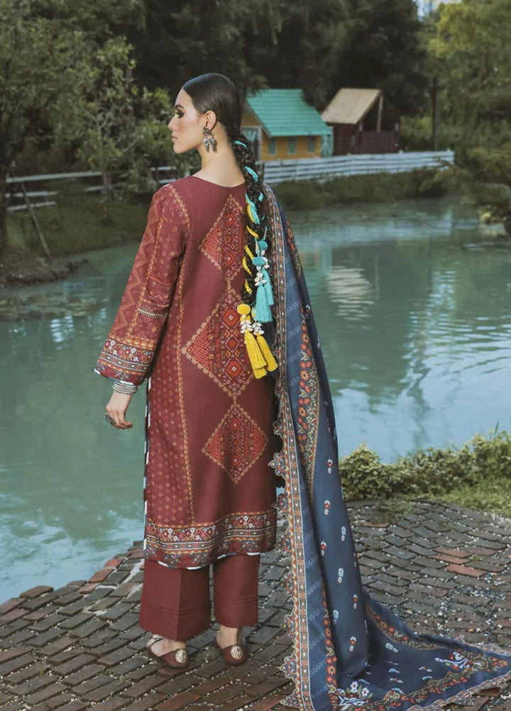 Tehzeeb By Aabyaan Embroidered Karandi Suits Unstitched 3 Piece ABY22T AK-04 Afrozeh - Winter Collection