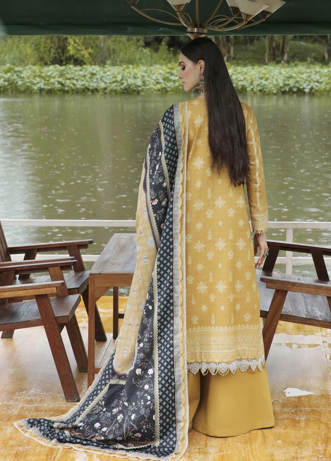 Tehzeeb By Aabyaan Embroidered Karandi Suits Unstitched 3 Piece ABY22T AK-05 Tazeem - Winter Collection