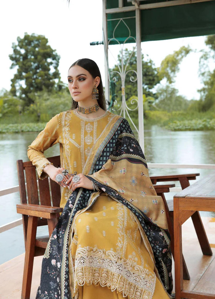 Tehzeeb By Aabyaan Embroidered Karandi Suits Unstitched 3 Piece ABY22T AK-05 Tazeem - Winter Collection