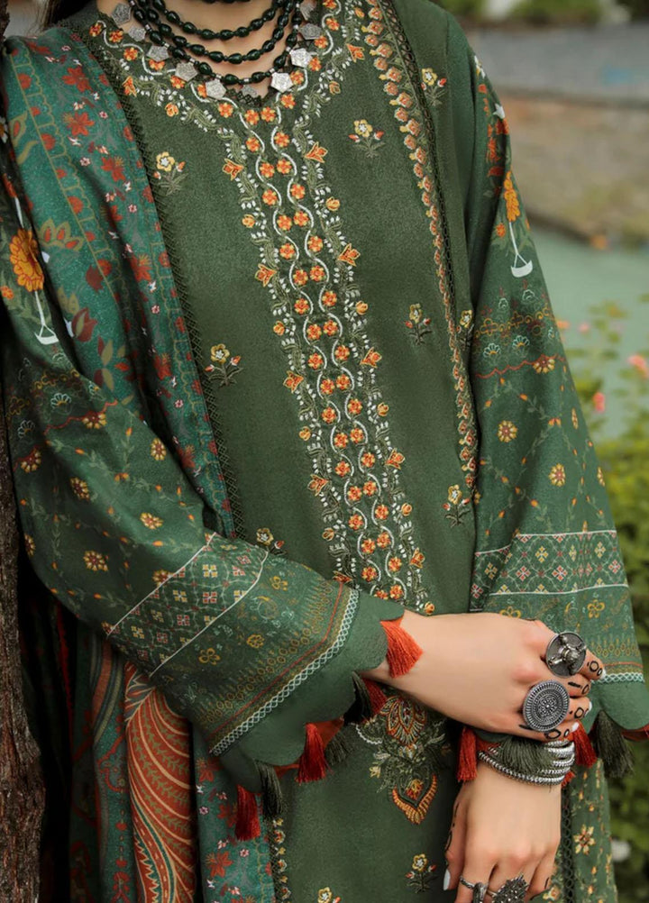 Tehzeeb By Aabyaan Embroidered Karandi Suits Unstitched 3 Piece ABY22T AK-06 Zeenat - Winter Collection