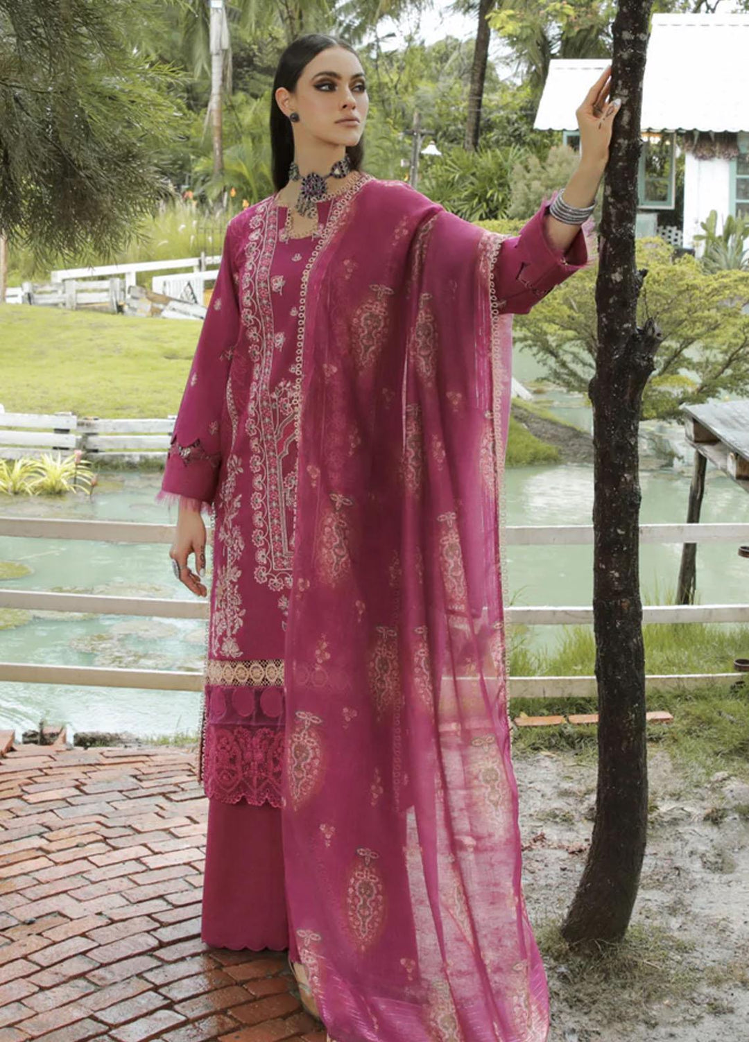 Tehzeeb By Aabyaan Embroidered Karandi Suits Unstitched 3 Piece ABY22T AK-07 Eisaar - Winter Collection
