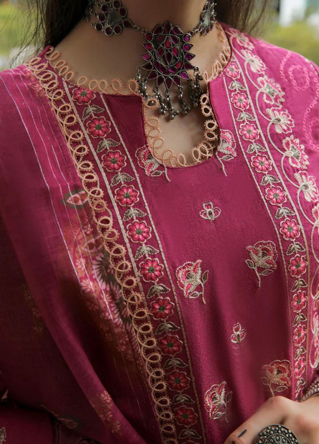 Tehzeeb By Aabyaan Embroidered Karandi Suits Unstitched 3 Piece ABY22T AK-07 Eisaar - Winter Collection