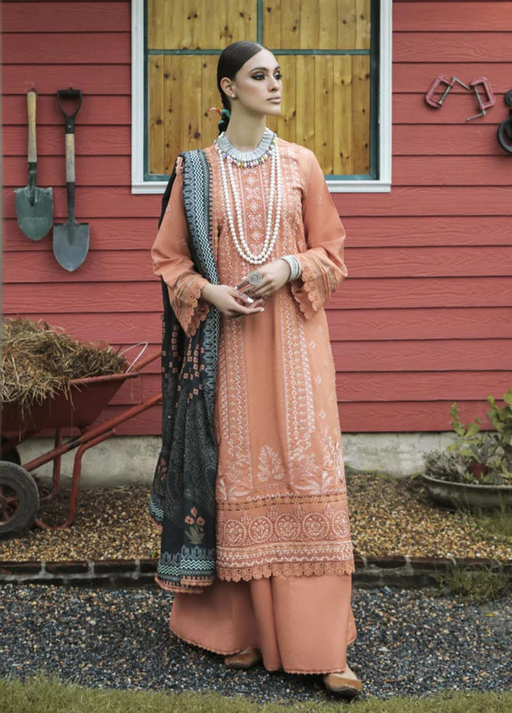 Tehzeeb By Aabyaan Embroidered Karandi Suits Unstitched 3 Piece ABY22T AK-08 Aabroo - Winter Collection