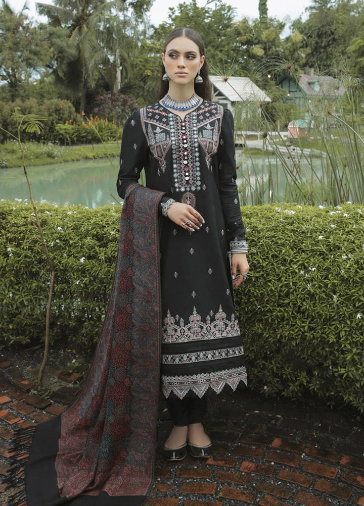 Tehzeeb By Aabyaan Embroidered Karandi Suits Unstitched 3 Piece ABY22T AK-09 Mashal - Winter Collection