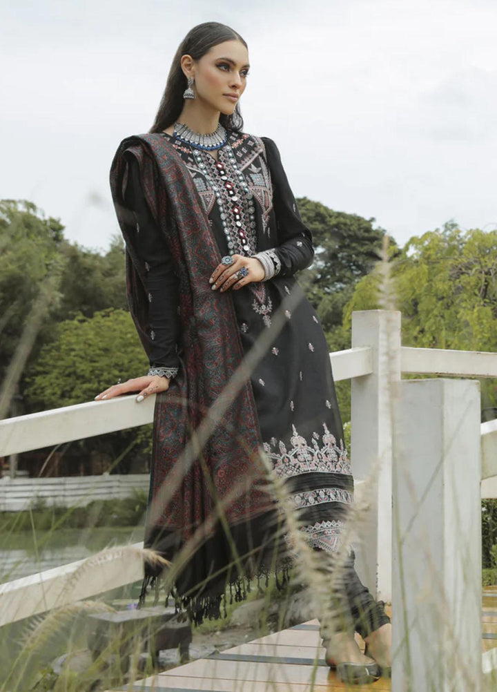 Tehzeeb By Aabyaan Embroidered Karandi Suits Unstitched 3 Piece ABY22T AK-09 Mashal - Winter Collection