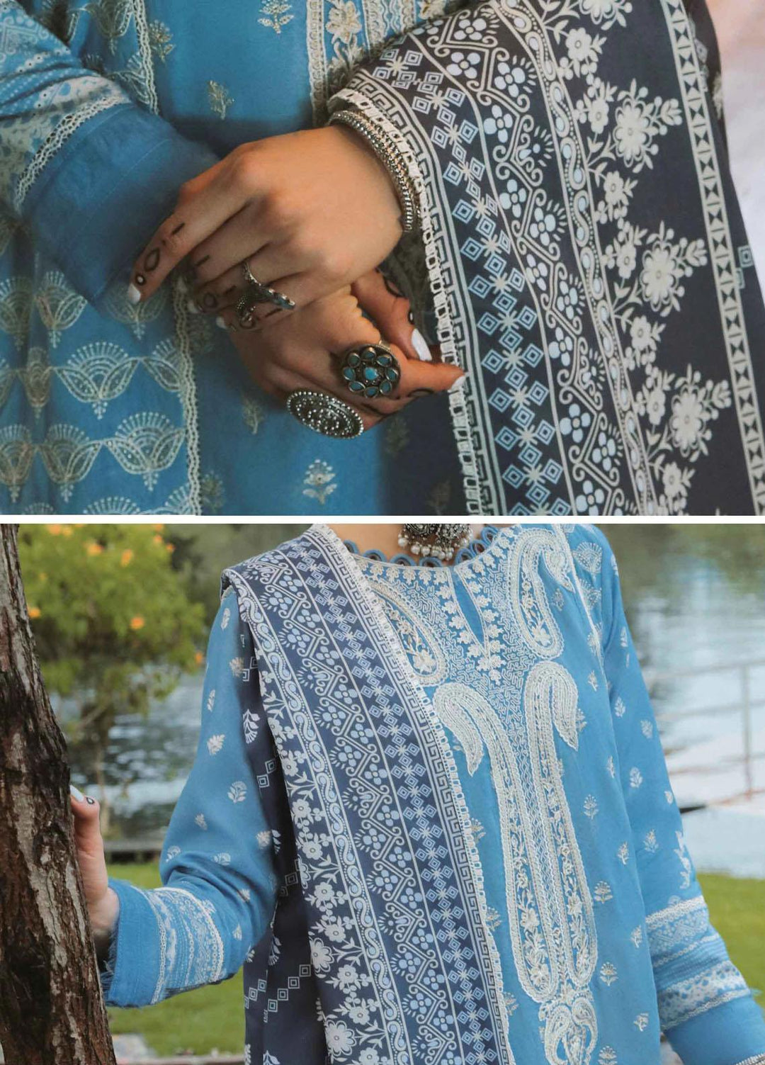 Tehzeeb By Aabyaan Embroidered Karandi Suits Unstitched 3 Piece ABY22T AK-11 Narina - Winter Collection