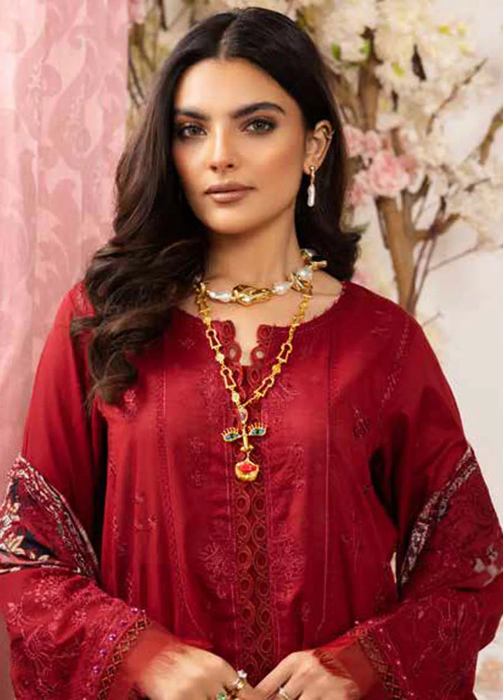 Tehzeeb by Riaz Arts 3 piece Lawn Suit Unstitched RA25TU TL-434 - Summer Collection