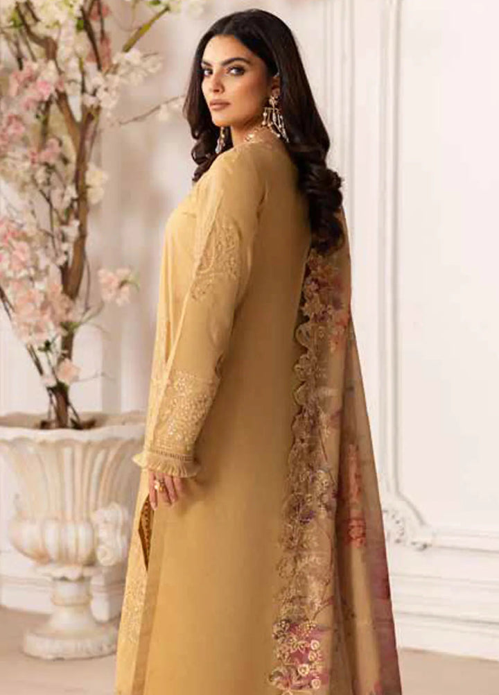 Tehzeeb by Riaz Arts 3 piece Lawn Suit Unstitched RA25TU TL-435 - Summer Collection