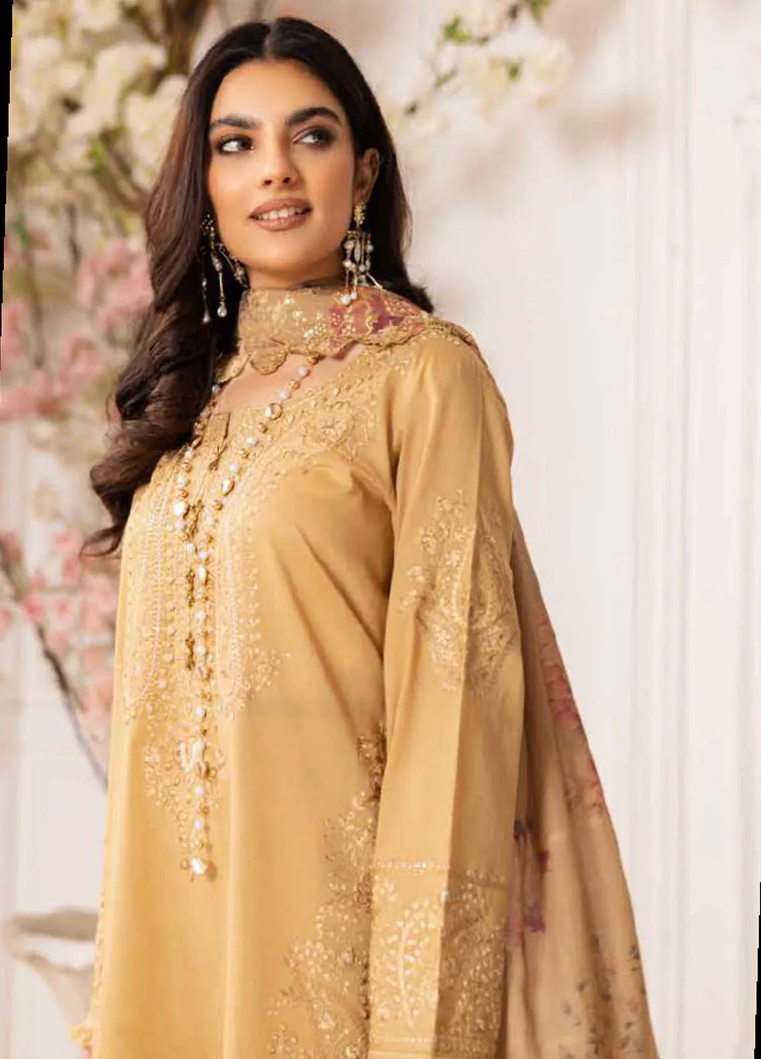 Tehzeeb by Riaz Arts 3 piece Lawn Suit Unstitched RA25TU TL-435 - Summer Collection