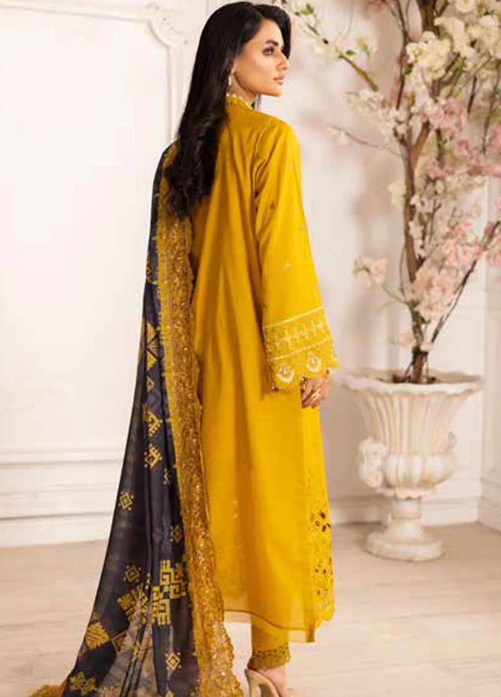 Tehzeeb by Riaz Arts 3 piece Lawn Suit Unstitched RA25TU TL-436 - Summer Collection