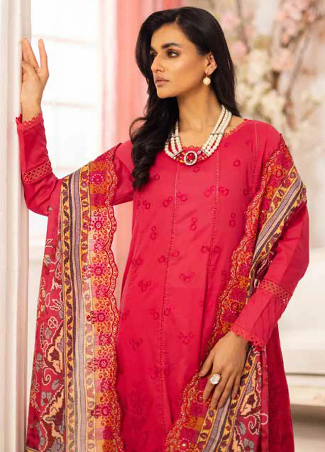 Tehzeeb by Riaz Arts 3 piece Lawn Suit Unstitched RA25TU TL-438 - Summer Collection