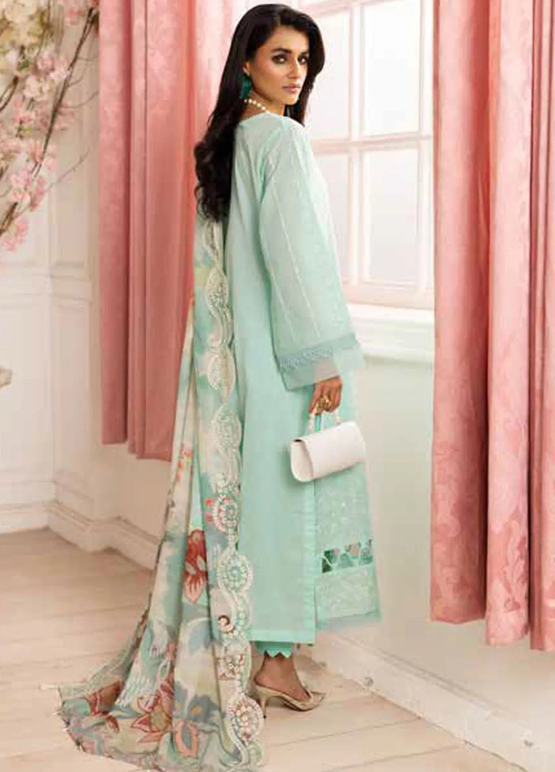 Tehzeeb by Riaz Arts 3 piece Lawn Suit Unstitched RA25TU TL-440 - Summer Collection
