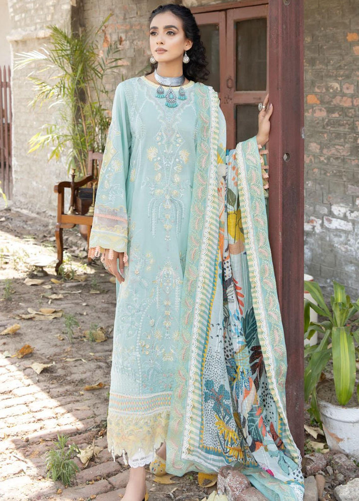 Tehzeeb By Riaz Arts Embroidered Lawn Suits Unstitched 3 Piece RA23T TL-39 - Summer Collection