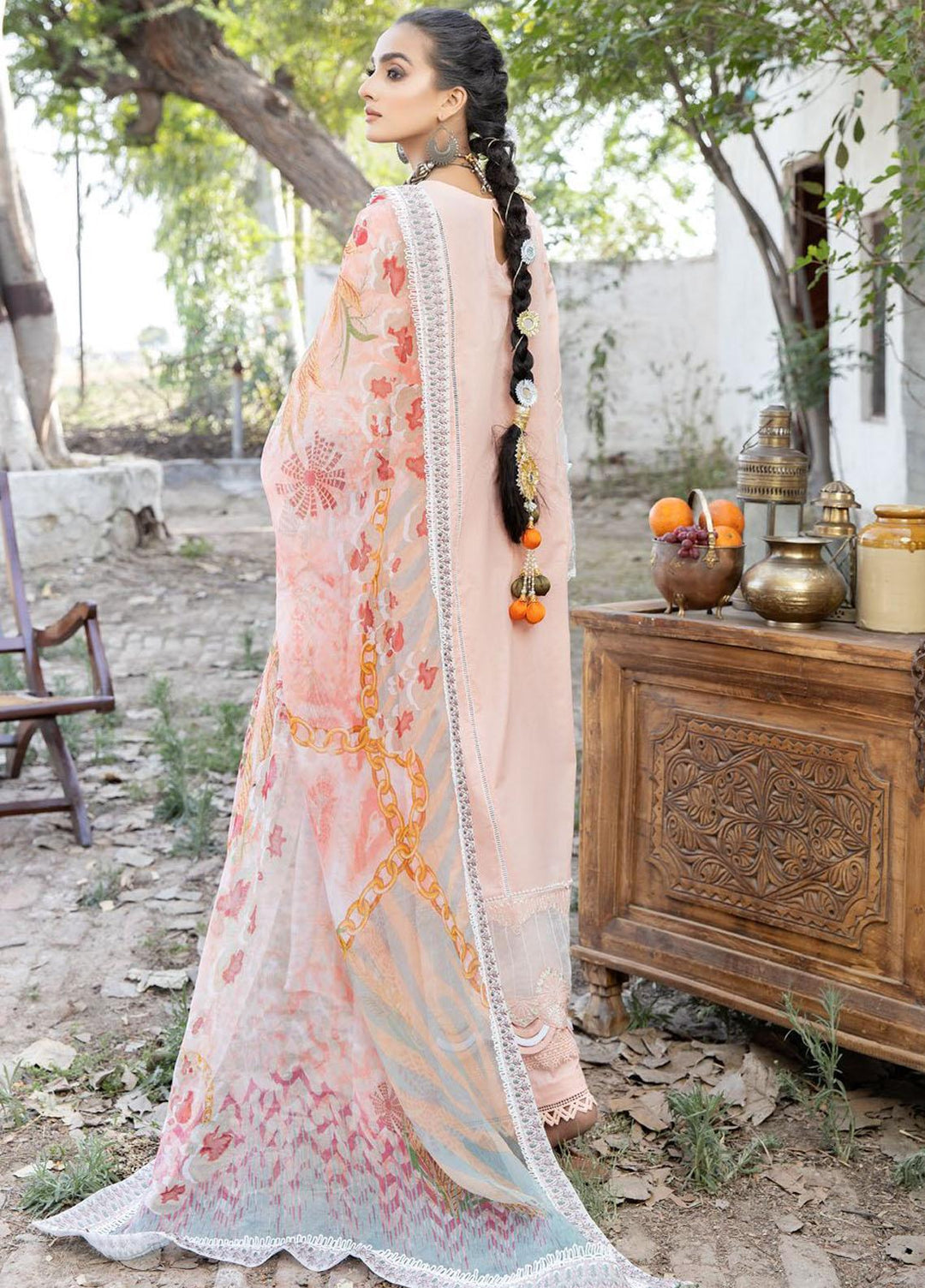 Tehzeeb By Riaz Arts Embroidered Lawn Suits Unstitched 3 Piece RA23T TL-41 - Summer Collection