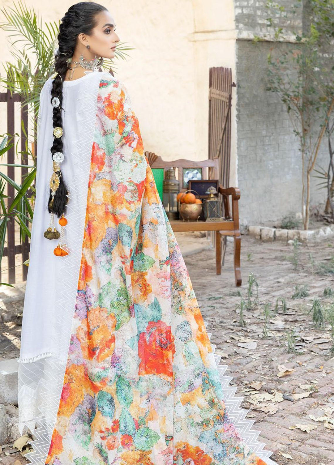 Tehzeeb By Riaz Arts Embroidered Lawn Suits Unstitched 3 Piece RA23T TL-44 - Summer Collection