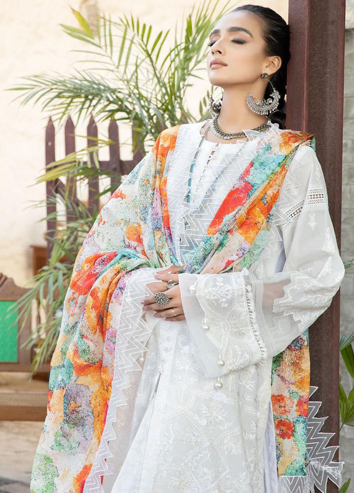 Tehzeeb By Riaz Arts Embroidered Lawn Suits Unstitched 3 Piece RA23T TL-44 - Summer Collection