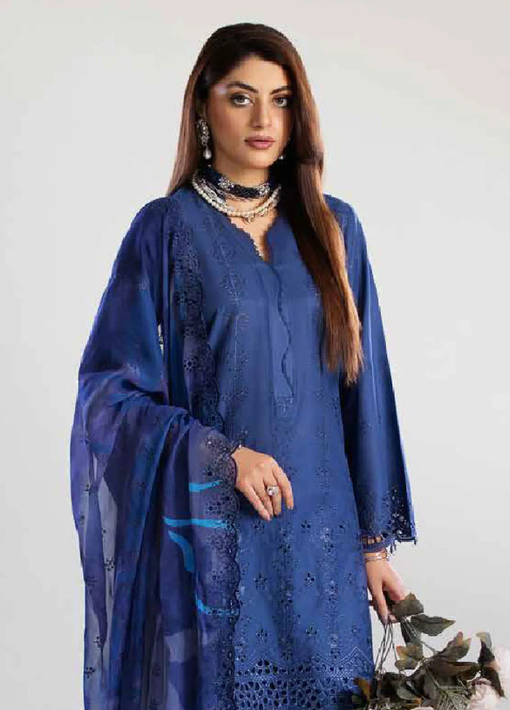 Tehzeeb By Riaz Arts Chikankari Lawn Suit Unstitched 3 Piece RA24T TL-244 - Summer Collection