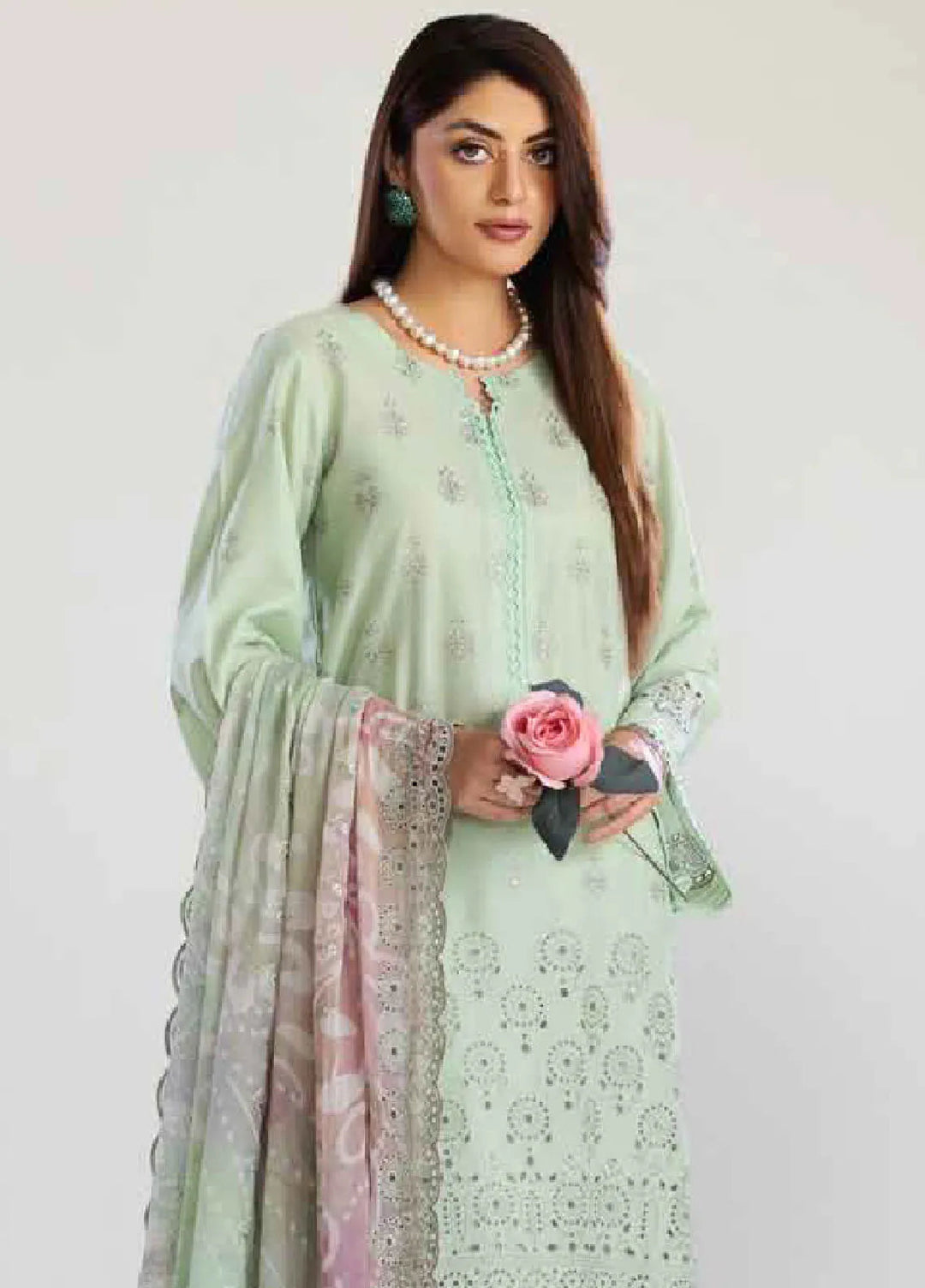 Tehzeeb By Riaz Arts Chikankari Lawn Suit Unstitched 3 Piece RA24T TL-246 - Summer Collection