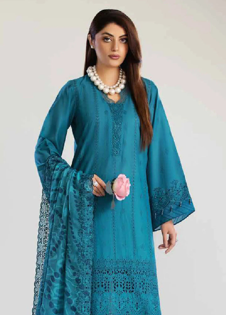 Tehzeeb By Riaz Arts Chikankari Lawn Suit Unstitched 3 Piece RA24T TL-247 - Summer Collection