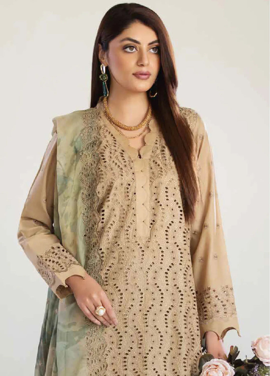Tehzeeb By Riaz Arts Chikankari Lawn Suit Unstitched 3 Piece RA24T TL-249 - Summer Collection
