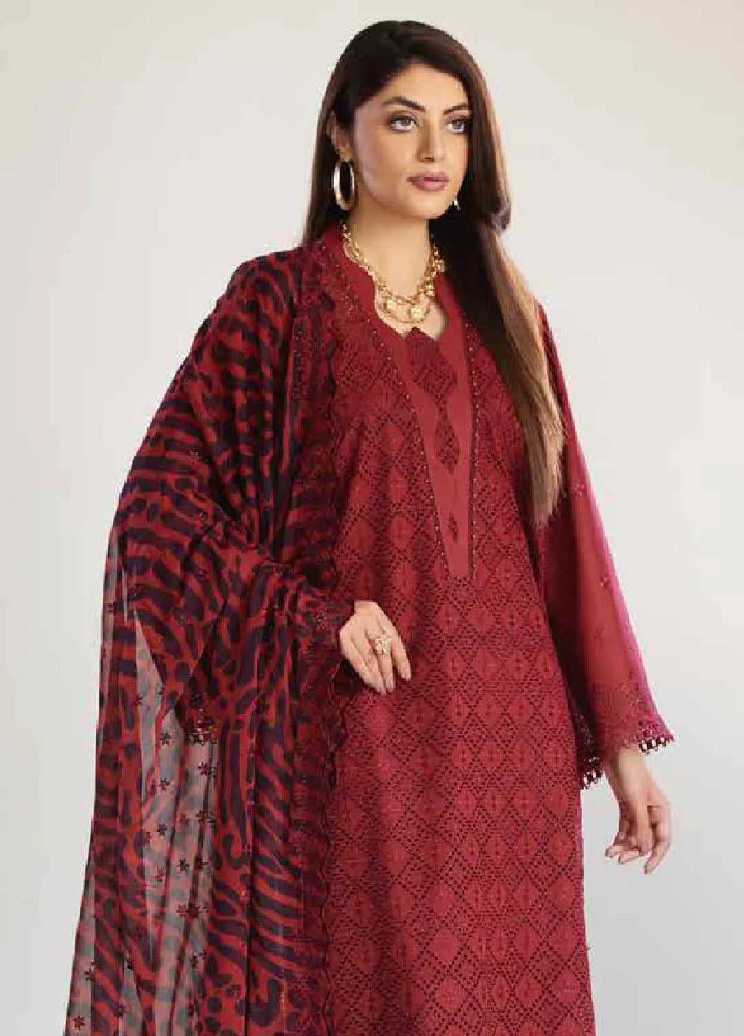 Tehzeeb By Riaz Arts Chikankari Lawn Suit Unstitched 3 Piece RA24T TL-250 - Summer Collection