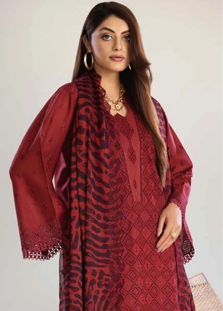 Tehzeeb By Riaz Arts Chikankari Lawn Suit Unstitched 3 Piece RA24T TL-250 - Summer Collection