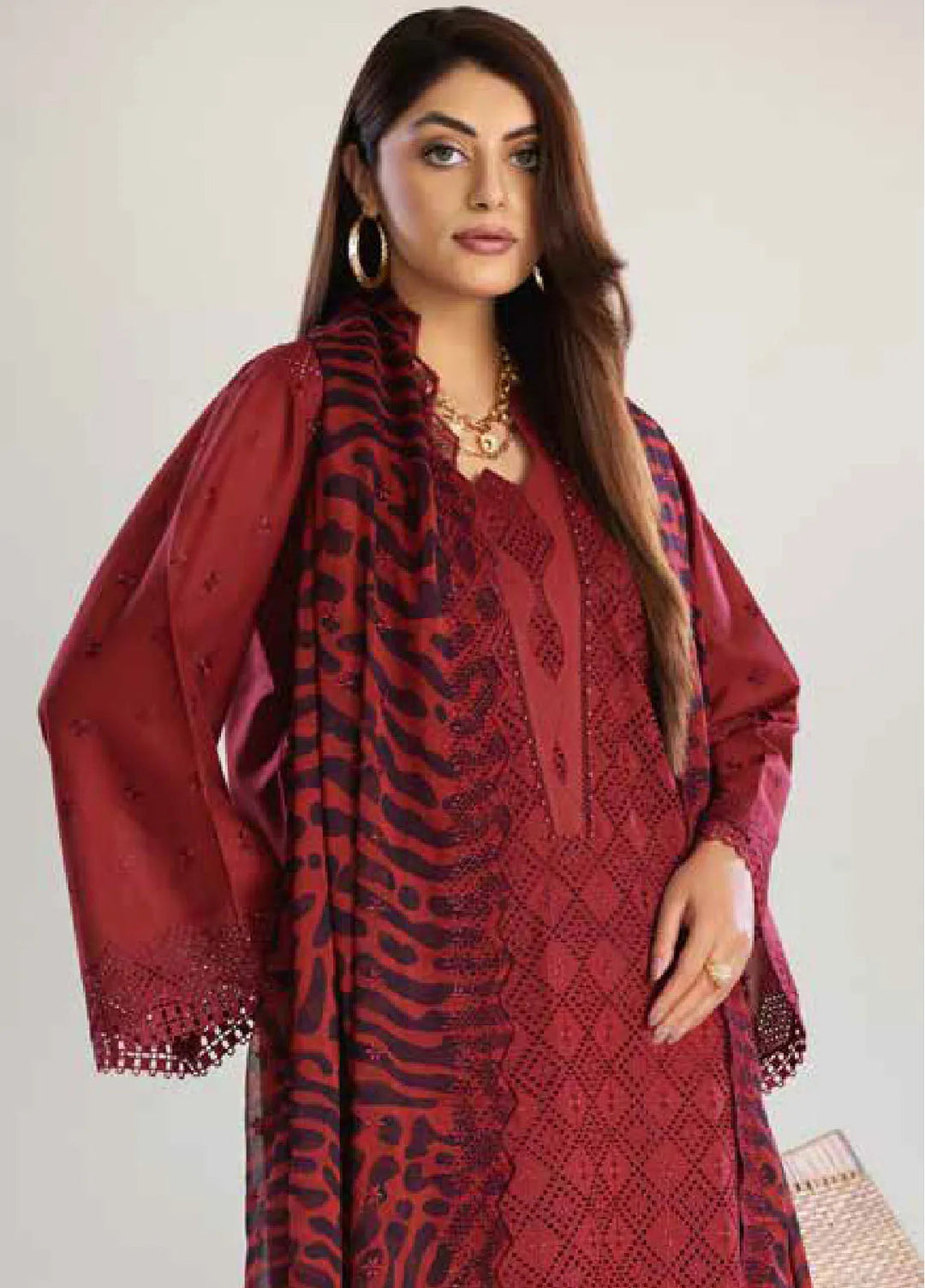 Tehzeeb By Riaz Arts Chikankari Lawn Suit Unstitched 3 Piece RA24T TL-250 - Summer Collection