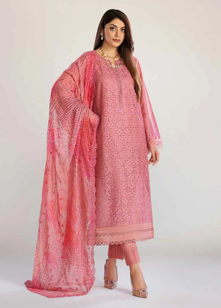 Tehzeeb By Riaz Arts Chikankari Lawn Suit Unstitched 3 Piece RA24T TL-251 - Summer Collection