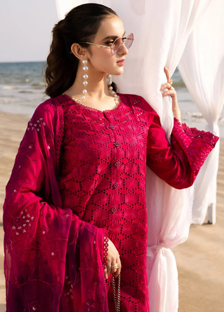 Tehzeeb by Riaz Arts Chikankari Lawn Suits Unstitched 3 Piece RA25TCL TL-427 - Summer Collection