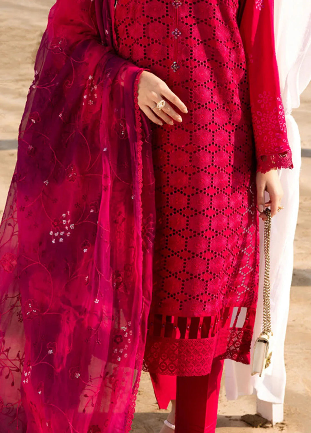 Tehzeeb by Riaz Arts Chikankari Lawn Suits Unstitched 3 Piece RA25TCL TL-427 - Summer Collection