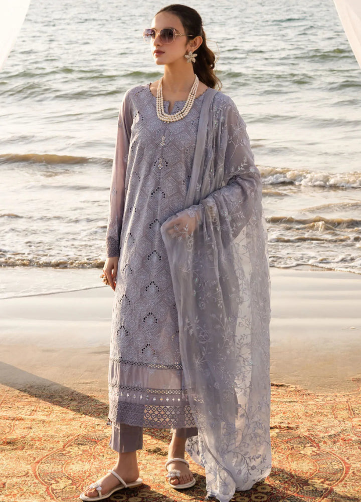 Tehzeeb by Riaz Arts Chikankari Lawn Suits Unstitched 3 Piece RA25TCL TL-431 - Summer Collection