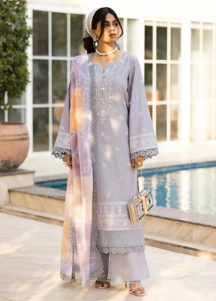Tehzeeb by Riaz Arts Chikankari Lawn Suits Unstitched 3 Piece RA25TEC TL-441 - Summer Collection