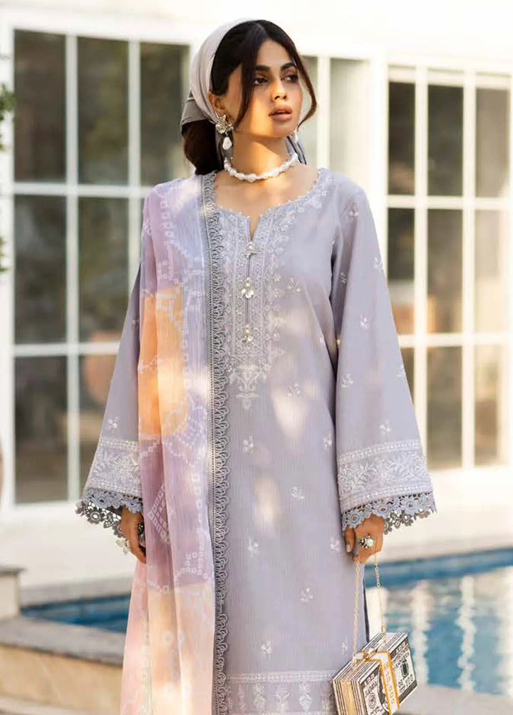 Tehzeeb by Riaz Arts Chikankari Lawn Suits Unstitched 3 Piece RA25TEC TL-441 - Summer Collection