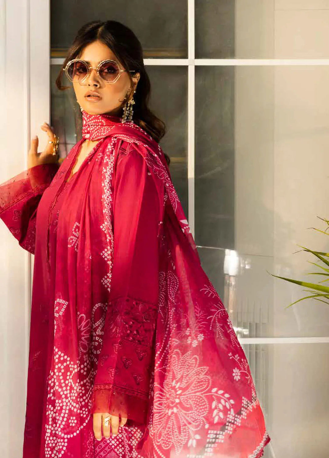 Tehzeeb by Riaz Arts Chikankari Lawn Suits Unstitched 3 Piece RA25TEC TL-442 - Summer Collection