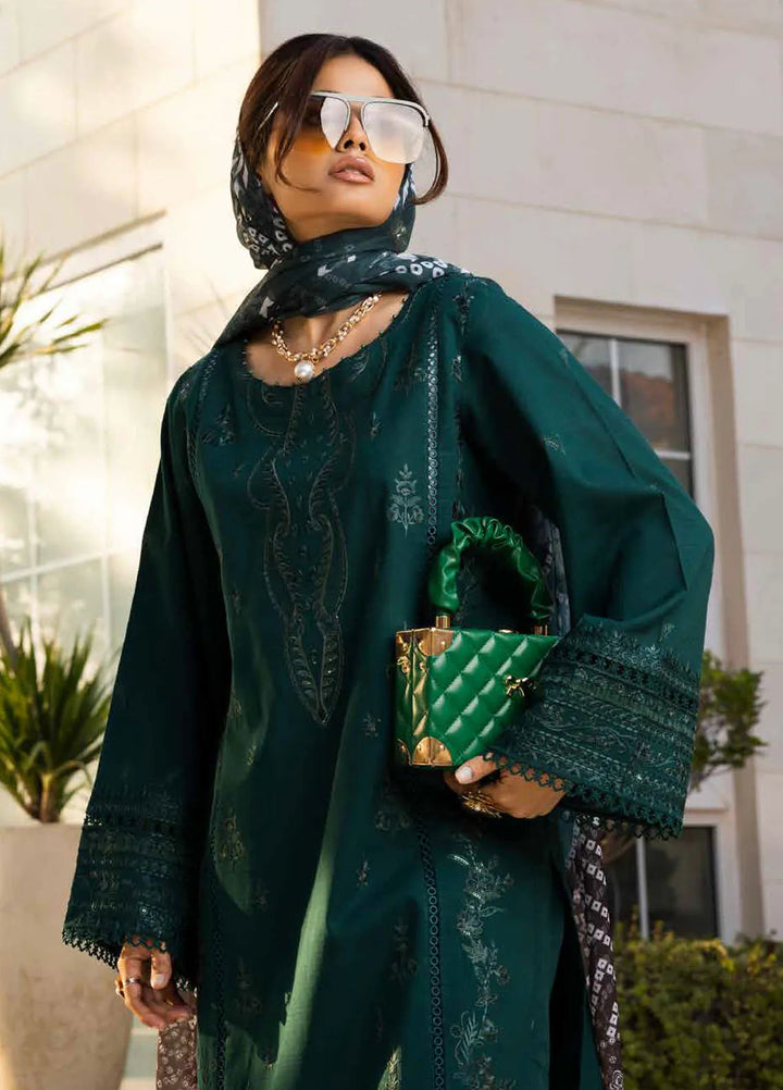 Tehzeeb by Riaz Arts Chikankari Lawn Suits Unstitched 3 Piece RA25TEC TL-443 - Summer Collection