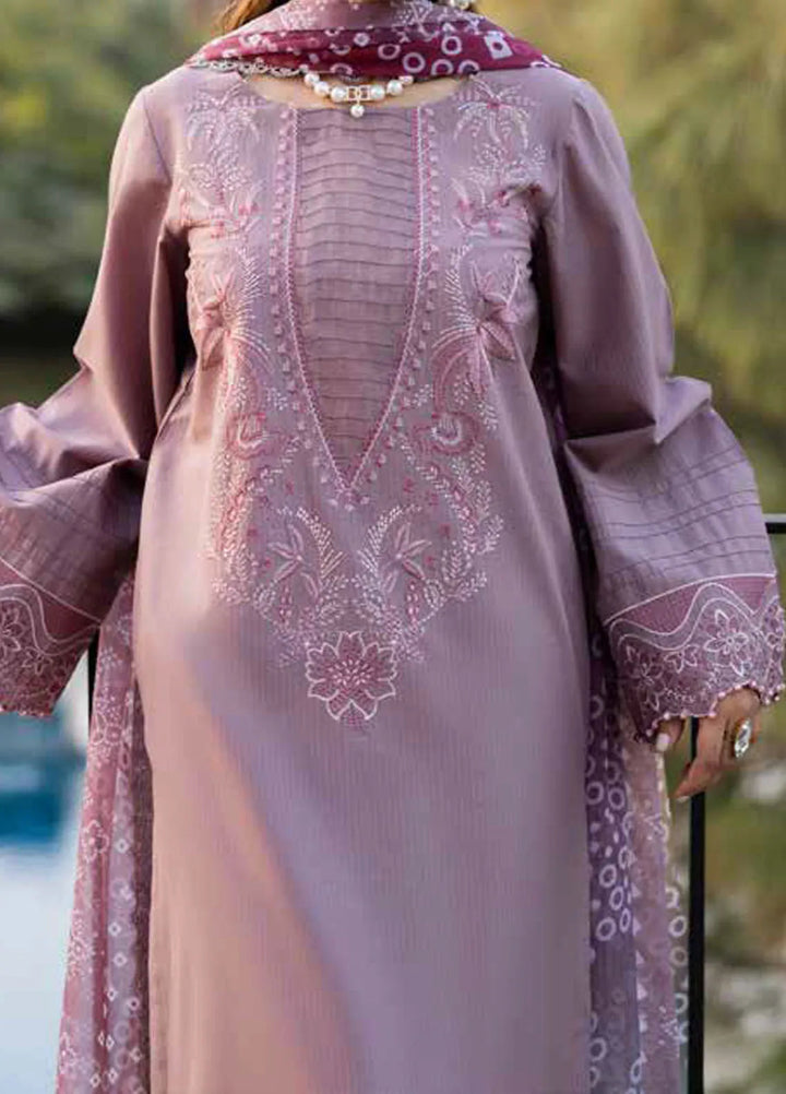 Tehzeeb by Riaz Arts Chikankari Lawn Suits Unstitched 3 Piece RA25TEC TL-447 - Summer Collection