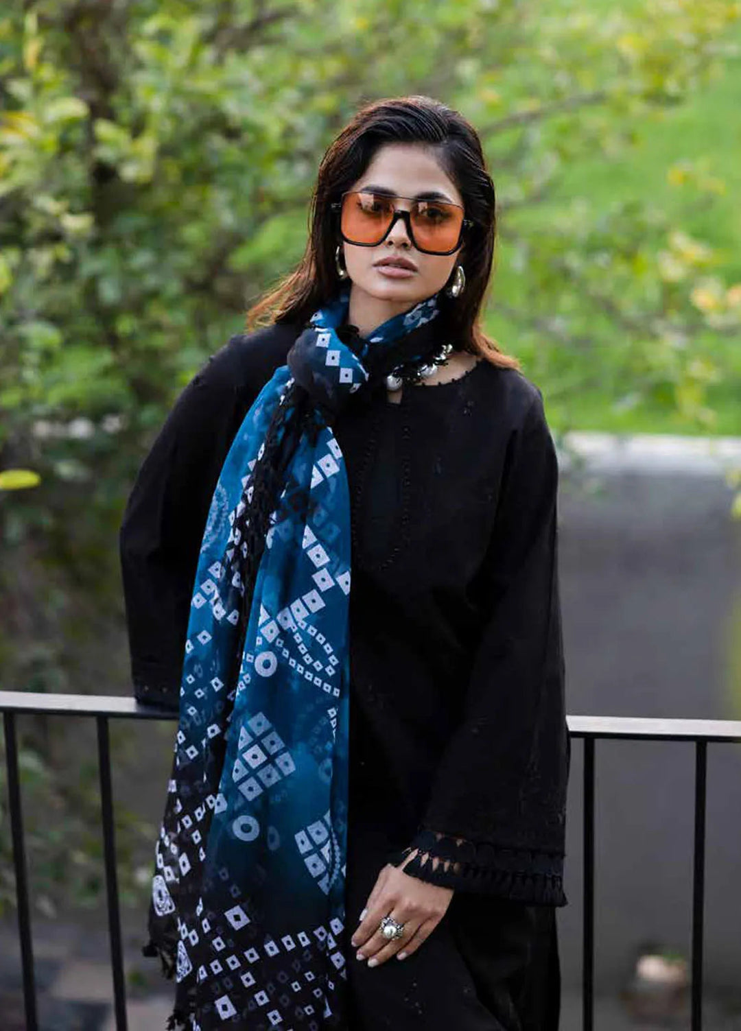 Tehzeeb by Riaz Arts Chikankari Lawn Suits Unstitched 3 Piece RA25TEC TL-448 - Summer Collection