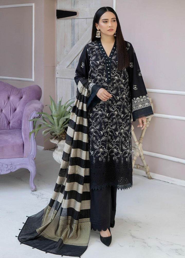 Tehzeeb By Riaz Arts Embroidered Lawn Suits Unstitched 3 Piece RA23-T3 TL-15 - Summer Collection