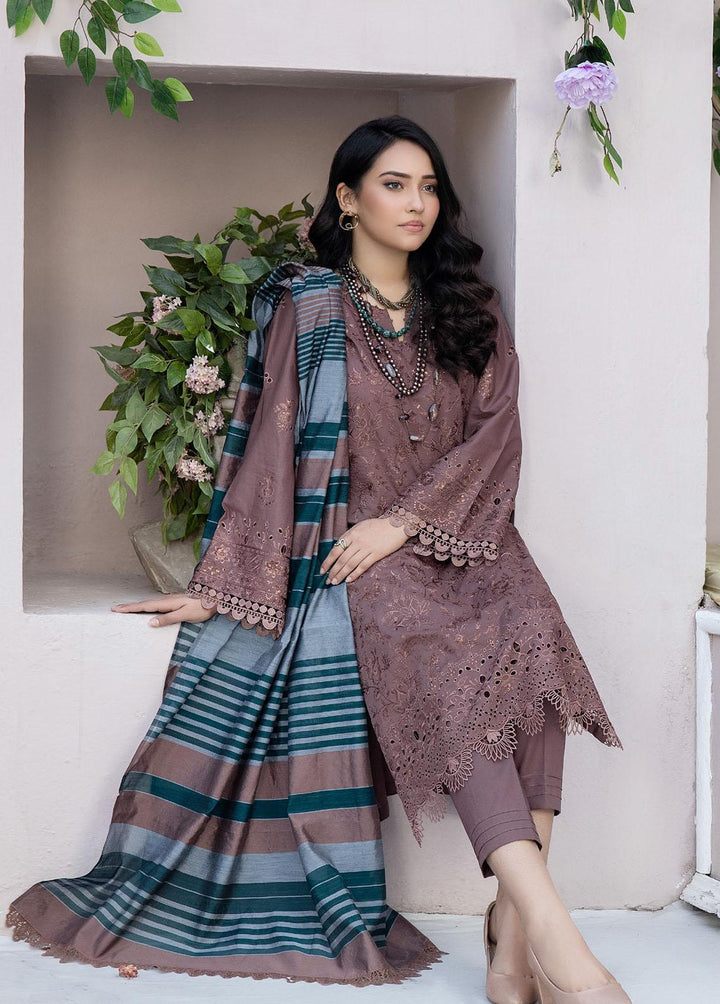 Tehzeeb By Riaz Arts Embroidered Lawn Suits Unstitched 3 Piece RA23-T3 TL-19 - Summer Collection
