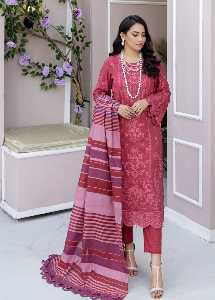 Tehzeeb By Riaz Arts Embroidered Lawn Suits Unstitched 3 Piece RA23-T3 TL-23 - Summer Collection