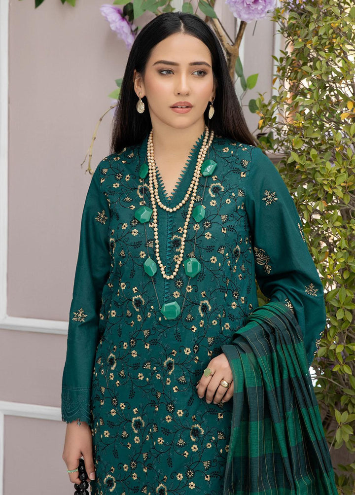 Tehzeeb By Riaz Arts Embroidered Lawn Suits Unstitched 3 Piece RA23-T3 TL-24 - Summer Collection