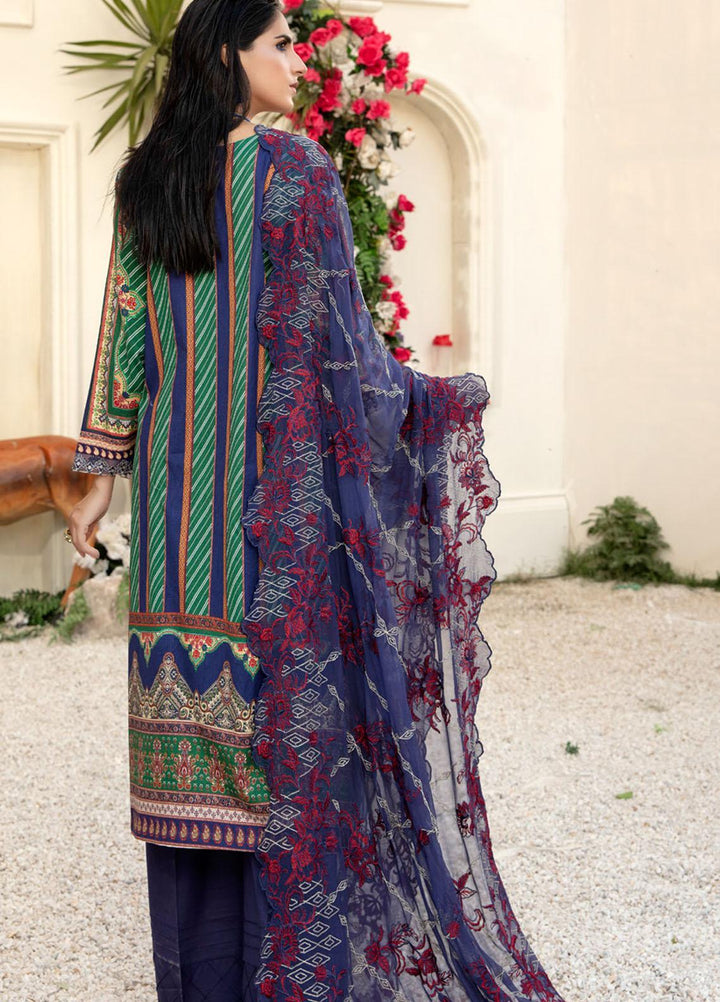 Tehzeeb by Riaz Arts Embroidered Lawn Suits Unstitched 3 Piece RA21TZ TL-20 - Summer Collection