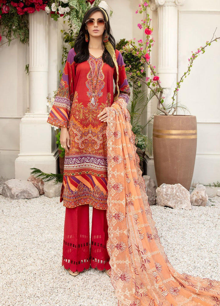 Tehzeeb by Riaz Arts Embroidered Lawn Suits Unstitched 3 Piece RA21TZ TL-21 - Summer Collection