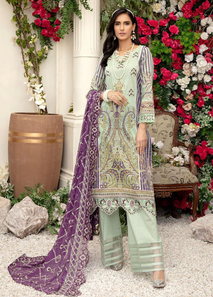 Tehzeeb by Riaz Arts Embroidered Lawn Suits Unstitched 3 Piece RA21TZ TL-23 - Summer Collection