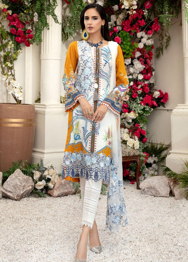 Tehzeeb by Riaz Arts Embroidered Lawn Suits Unstitched 3 Piece RA21TZ TL-26 - Summer Collection