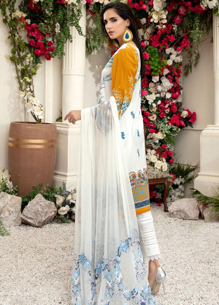 Tehzeeb by Riaz Arts Embroidered Lawn Suits Unstitched 3 Piece RA21TZ TL-26 - Summer Collection