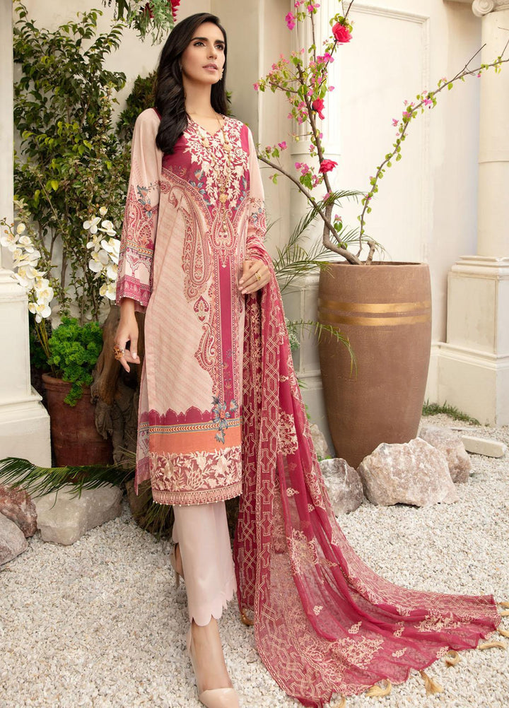 Tehzeeb by Riaz Arts Embroidered Lawn Suits Unstitched 3 Piece RA21TZ TL-27 - Summer Collection