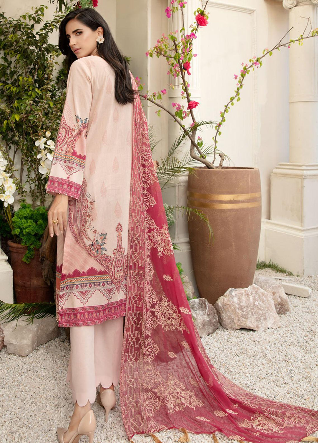 Tehzeeb by Riaz Arts Embroidered Lawn Suits Unstitched 3 Piece RA21TZ TL-27 - Summer Collection