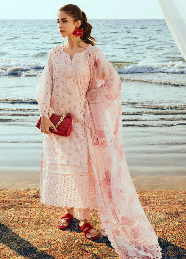 Tehzeeb by Riaz Arts Embroidered Lawn Suit Unstitched 3 Piece RA25TC TL-420 - Summer Collection