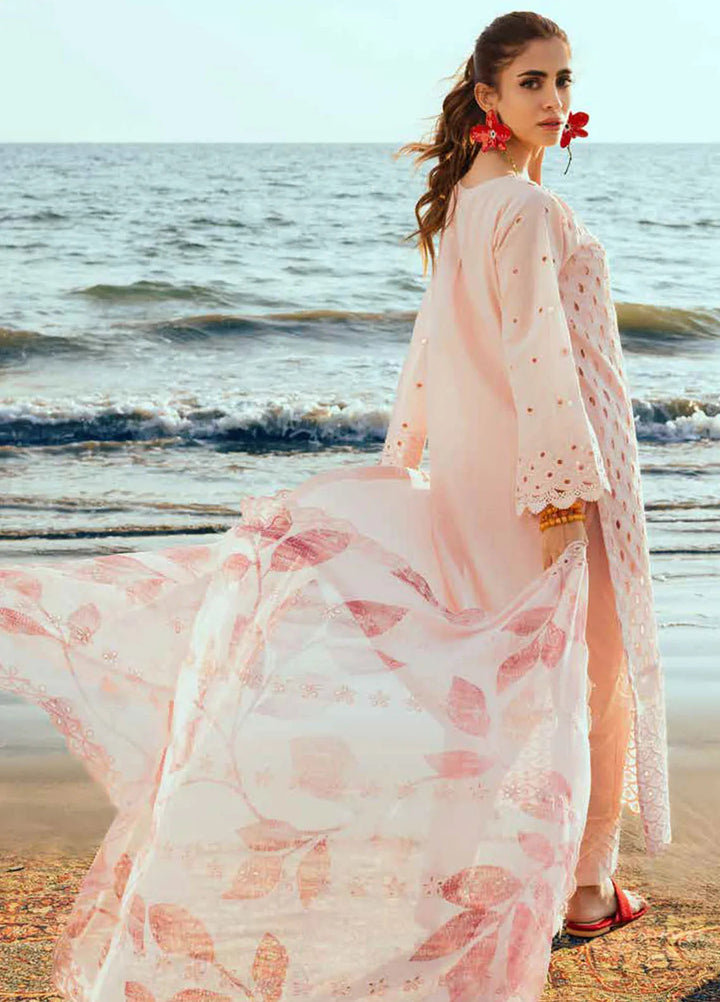 Tehzeeb by Riaz Arts Embroidered Lawn Suit Unstitched 3 Piece RA25TC TL-420 - Summer Collection